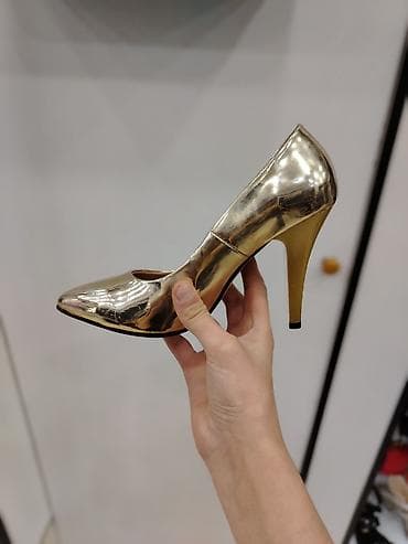 ayaqab: Lady Lucy qadın tuflisi - Rəng: parlaq qızılı, güzgü effektli üst - — 2