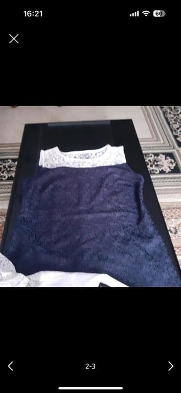 женские ажурные шарфы: Məhsul: Qadın geyimləri – 2 ədəd don 1) Göy-qaranın tonlarında dizayn — 3