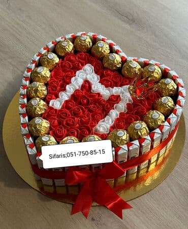 qadın üçün hədiyyə: Bas herflerle hazirlanan kinder xoncalar sifarisle — 4