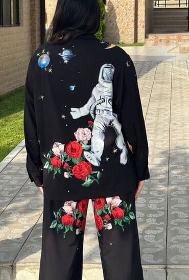 gecelik romantik gece geyimleri: Dest kostyum, 1 defe geyinilib. m-xl razmere gedir
oversizedi — 3