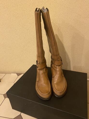 qadın çəkmələri: Çəkmə, Ölçü: 36, rəng - Bej, İşlənmiş — 2