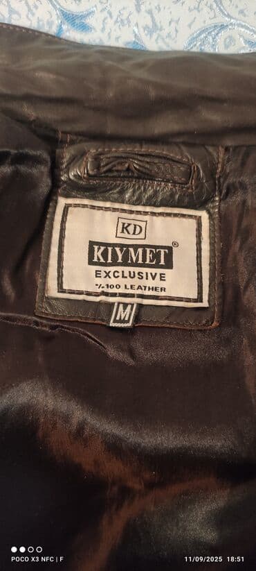 кожаная куртка мужская: KD KIYMET Exclusive dəridən kişi gödəkçəsi - Material: 100% genuine — 1
