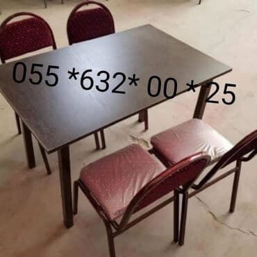 miz ustul: Stullar 13manatdan başlayır 30manata qədər Stullar stollar sexden — 17