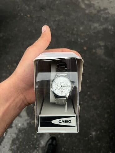 qadin pencekleri: Qol saatı, Casio, rəng - Ağ — 1