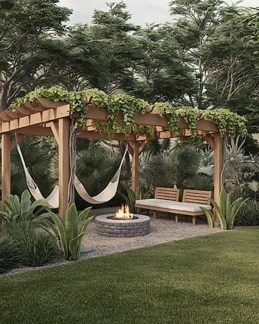 şeki: Bağ üçün taxta pergola – istirahət və görüş zonası yaradın - — 4