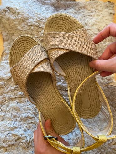 qadın vyetnamkaları: Ölçü: 36, rəng - Sarı, İşlənmiş — 12