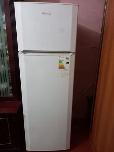 i̇şıqlandırma: İşlənmiş 2 qapılı Beko Soyuducu Satılır, rəng - Ağ, Təkərli — 4