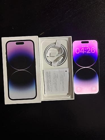 iphone xs max islenmis: IPhone 14 Pro, 128 GB, Deep Purple, Simsiz şarj, Face ID — 4