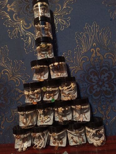 бусы из натурального камня: Bəzək aksessuarları dəsti – bankalarda tematik qarışıq - Hər bir — 4