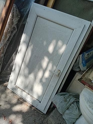 PVC qapı – ağ rəng - Material: PVC (plastik) profildən - Rəng: Ağ - — 1