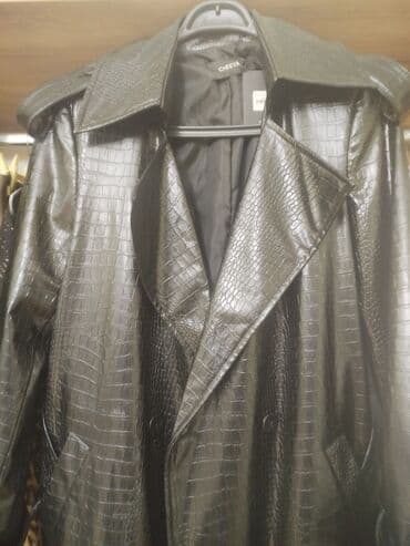 toxunma uzun jaketler: Plaş, 2XL, rəng - Qara — 2