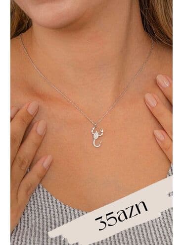 Hummer: Zərif qadın boyunbağıları kolleksiyası - Qar dənəsi asqılı gümüş — 6