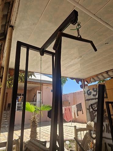 pulla: Çoxfunksiyalı dəmir trenajor karkası - Material: qalın divarlı metal — 4