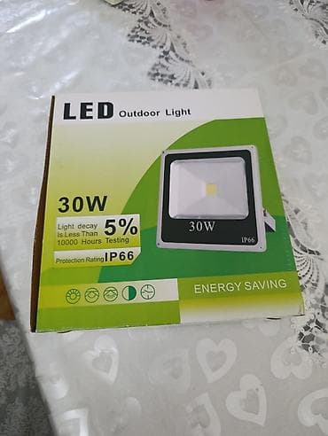 mini projektor: LED Outdoor Light – 30W kvadrat panel proyektor - Güc: 30W - Enerji — 1