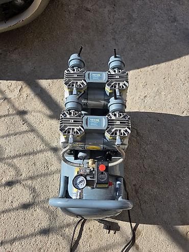 Mexaniki əl alətləri: Yağsız, səssiz hava kompressoru – 1280 W Xüsusiyyətlər: - Güc: 1280 W — 7