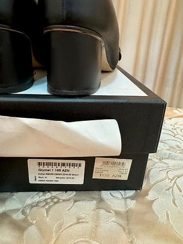 Женская обувь: Gucci qadın ayaqqabısı – “Pumps” model - Rəng: qara - Material — 1