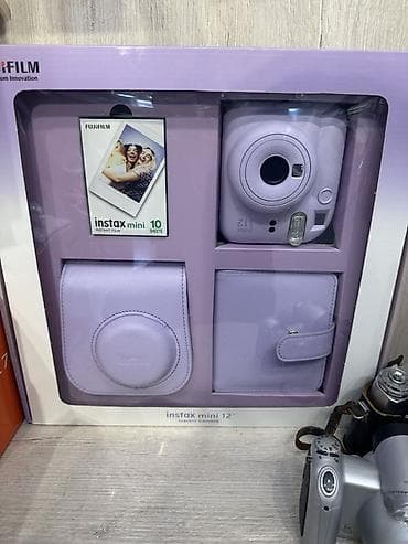 ucuz printer satilir: FUJIFILM Instax Mini 12 dəst – bənövşəyi rəng Dəst tərkibi: - Instax — 1