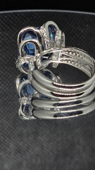 585 prob qızıl qiymeti: Üzük, Gümüş, Sapfir — 3