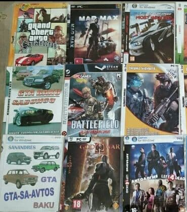 dvd disklər: Komputer oyunlari Tezedi. Isdenilen kopiter oyunlari Play Station2 — 8