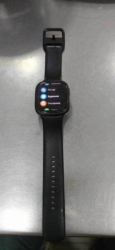 экран: Смарт часы, Сенсорный экран, цвет - Черный — 6