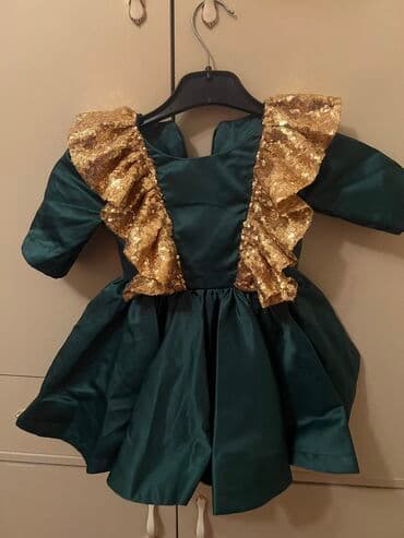 вязаные детские пальта: Детское платье, Праздничное, 1 - 2 года — 2