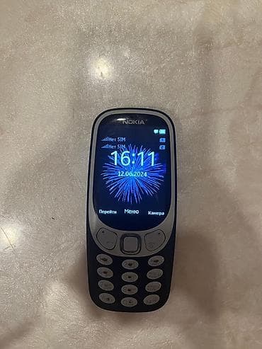 telfonlar ucuz: Nokia 3310, rəng - Göy, Düyməli — 1