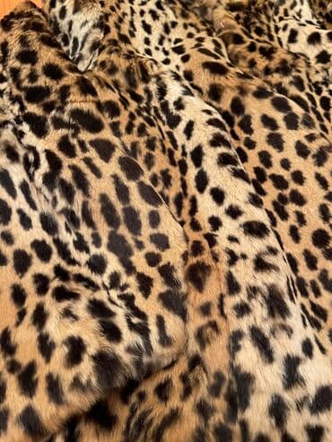 kurkler: Шуба - полушубок из натурального кролика с леопардовым принтом — 7