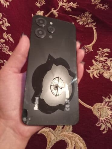 Mərmər effektli PVC panellər: Redmi Note 12, 128 GB, rəng - Qara, İki sim kartlı — 1