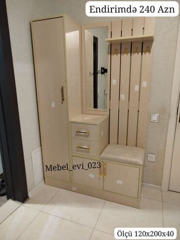 açar dest: Açılan, 1 qapı Düz dolab, Dəhliz dolabı — 2