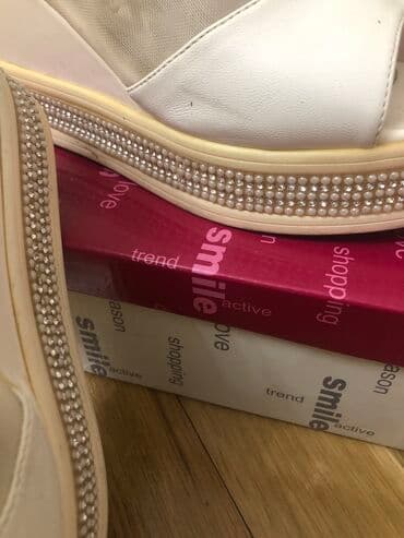 босоножки 27 размера: Сабо, Размер: 37, цвет - Белый, Б/у — 3