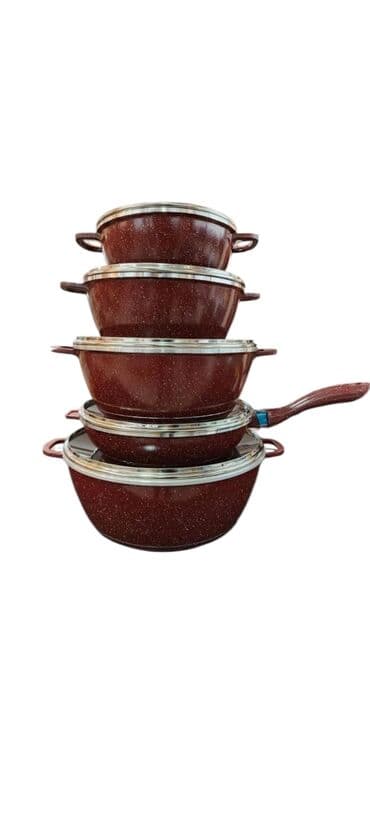 tava dəsti: Tava, Qazan, rəng - Qara, Qranit — 7