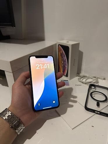 iphone 6d: IPhone Xs, 64 GB, Rose Gold, Zəmanət, Simsiz şarj, Face ID — 2