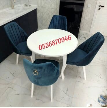 ders masaları: Qonaq otağı üçün, Yeni, Açılmayan, Dördbucaq masa, 6 stul — 13