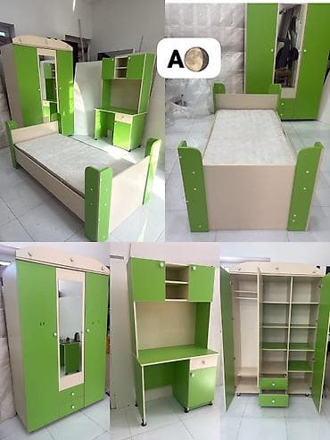 AYGUN 🌖 Gənc Yataq desti 340 manat.Dolab olcu H 210 / E135/D 60