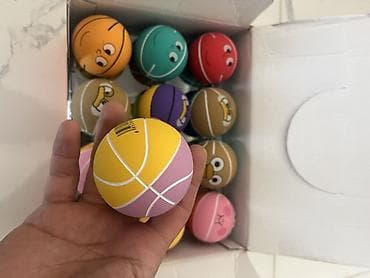 Məhsul: Rəngarəng stress/topcuqlar (mini basketbol dizaynlı) - Qutu