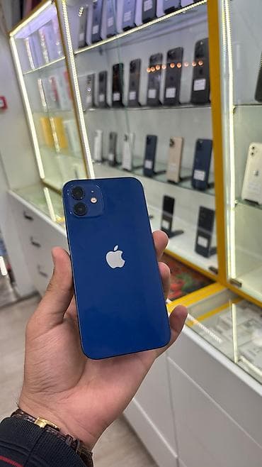IPhone 12, 64 GB, Pacific Blue, Zəmanət, Simsiz şarj, Face ID