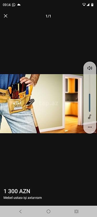 Xidmət: Mebel ustası Peşəkar mebel yığımı və quraşdırılması: -