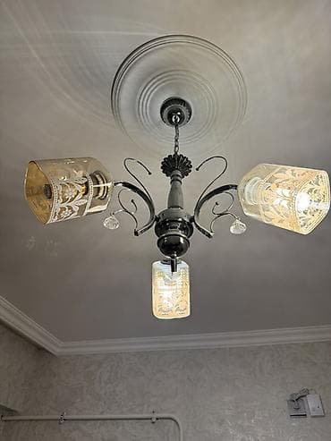 lis dəmir: Çılçıraq, 6 lampa, Metal — 1