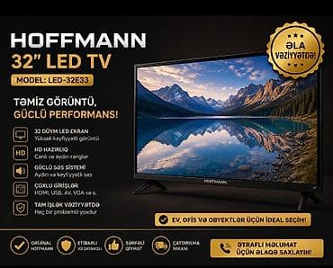 İşlənmiş Televizor Hoffmann LED ekran 32" HD (1366x768)