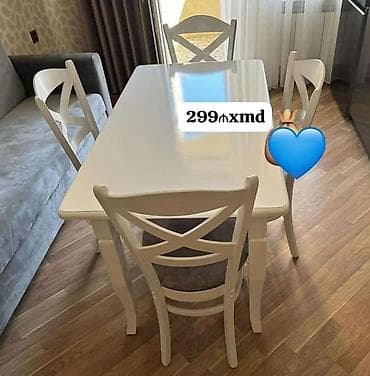 Masalar: Balkon üçün, Yeni, 4 stul — 1