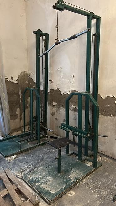 gym: Ev üçün dəmir trenajor dəsti - Material: qalın metal profillərdən — 9