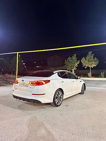 masin sat: Kia Optima (ağ rəng), sedan, SX GDi - Kuzov: 4 qapılı sedan, ağ rəng — 4