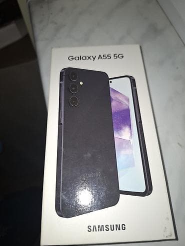 samsung note 1: Samsung Galaxy A55, 128 GB, rəng - Göy, Barmaq izi — 2
