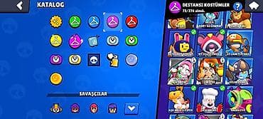 62K Kupa Brawl Stars Hesabı 90 Karakter | 44 Prestij | 3 Hiperşarj | 8 — 8