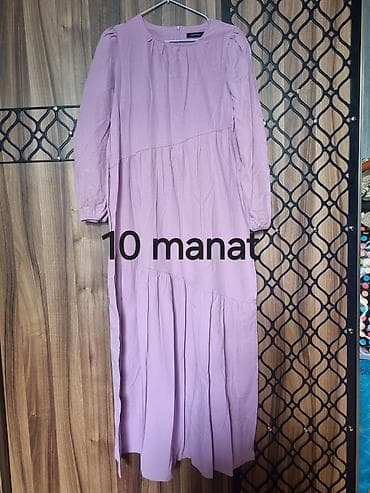 Женская одежда: Uzun bənövşəyi don - Rəng: Açıq bənövşəyi/lilac - Model: Uzun, axıcı — 1