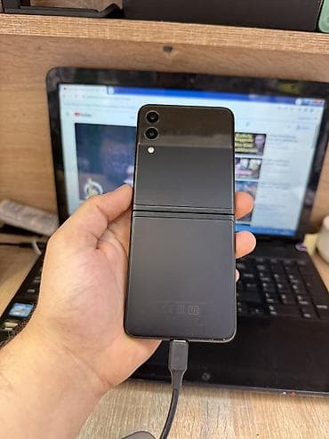 apple iphone 7 plus: Samsung Galaxy Z Flip 3 5G, 256 GB, rəng - Qara, Zəmanət, Düyməli, Barmaq izi — 5