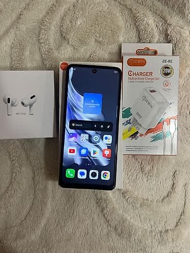 Мобильные телефоны и аксессуары: Tecno Spark 20 Pro, 256 ГБ, цвет - Серый, Отпечаток пальца, Face ID — 8