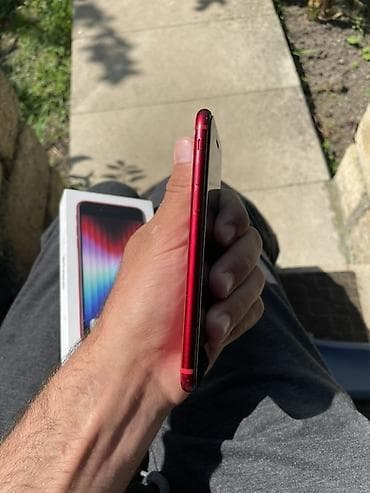 iphone 5 plus: IPhone SE 2022, 64 GB, Qırmızı, Barmaq izi — 4