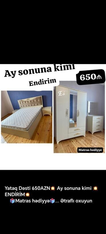 yataq dosekleri: 📌Taxt çarpayı 📏Olcu 2x160 💶Qiymet 259azn dən başlayan qiymətlər — 16