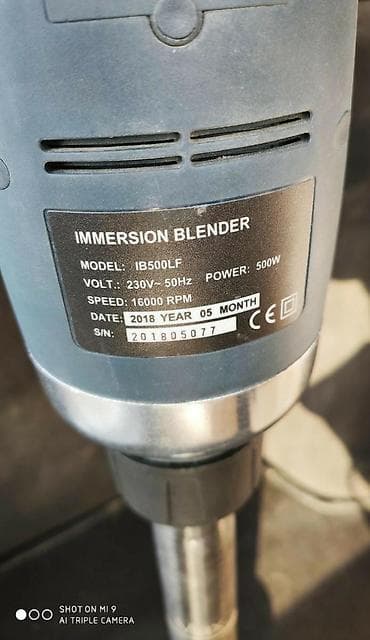 Blender Immersion Blender 25 lik bicaq 500 watt turbo guc 16000 suret — 4